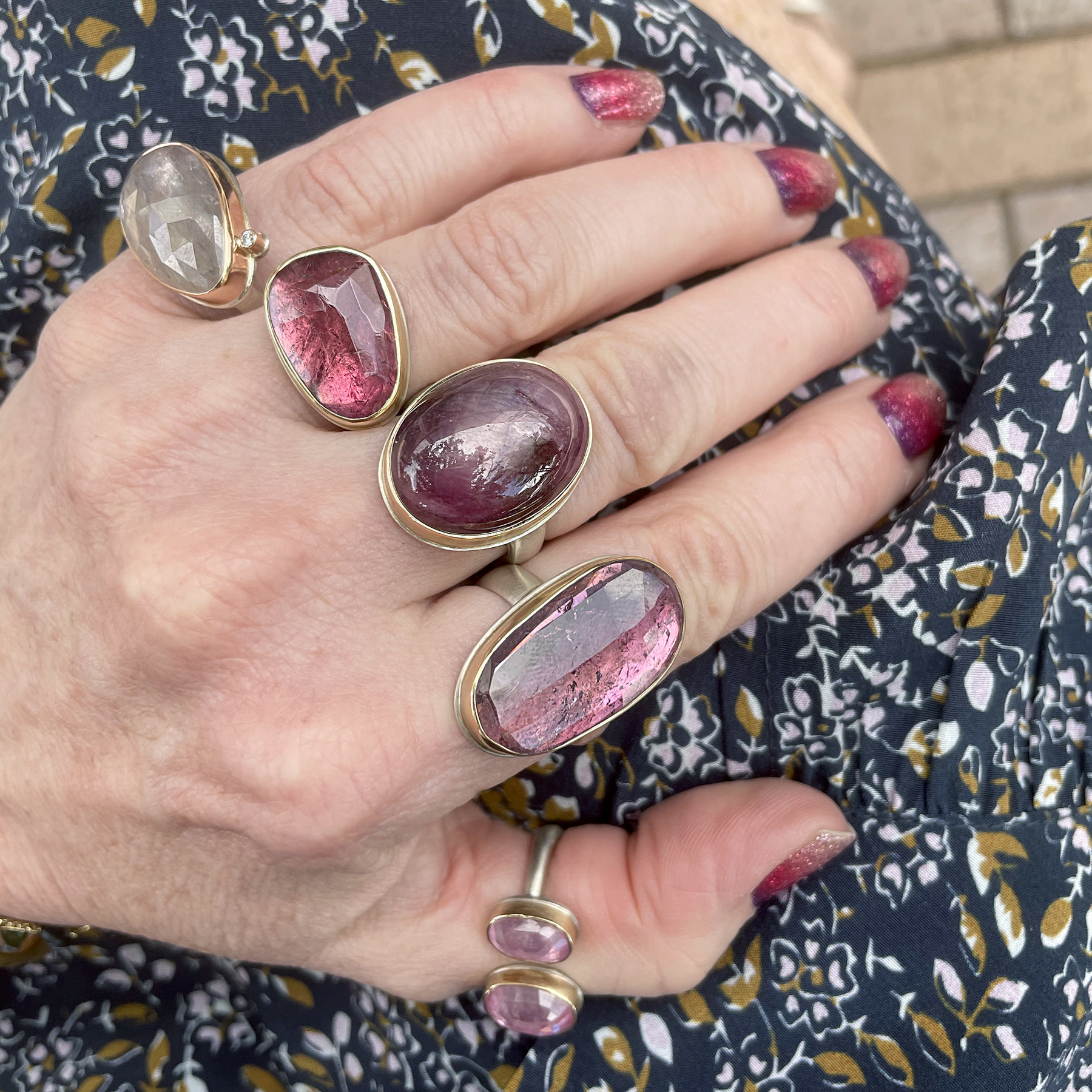 Jamie Joseph Faceted Pink Tourmaline Ring