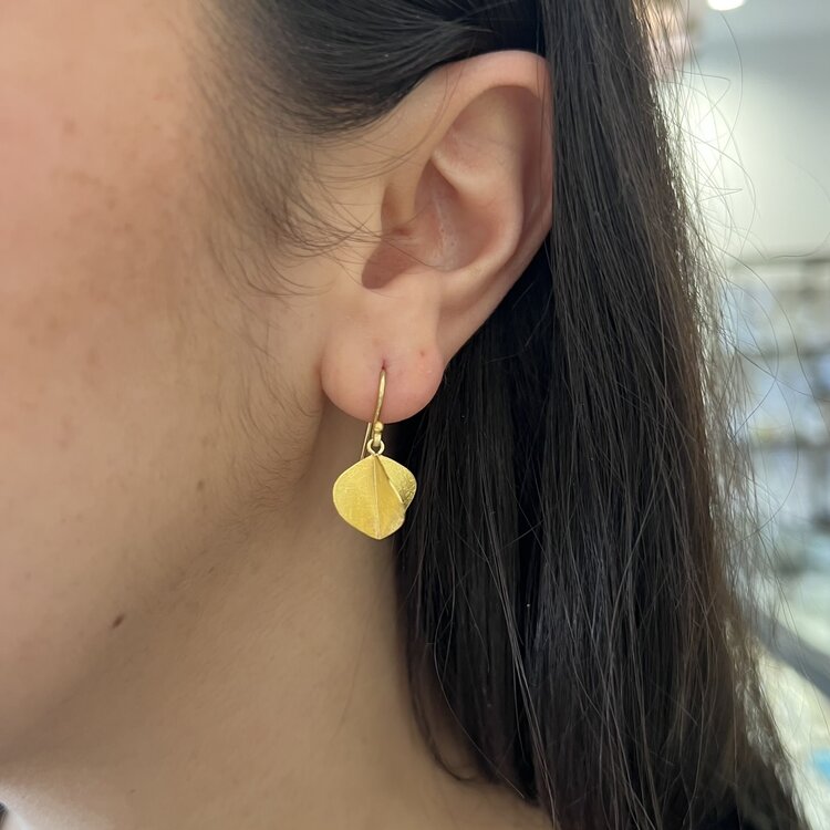 Petra Class Tiny Gold Propeller Earrings