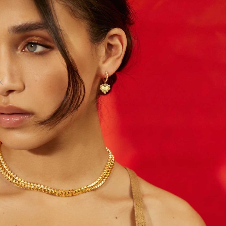 Orly Marcel Heart Huggie Earrings