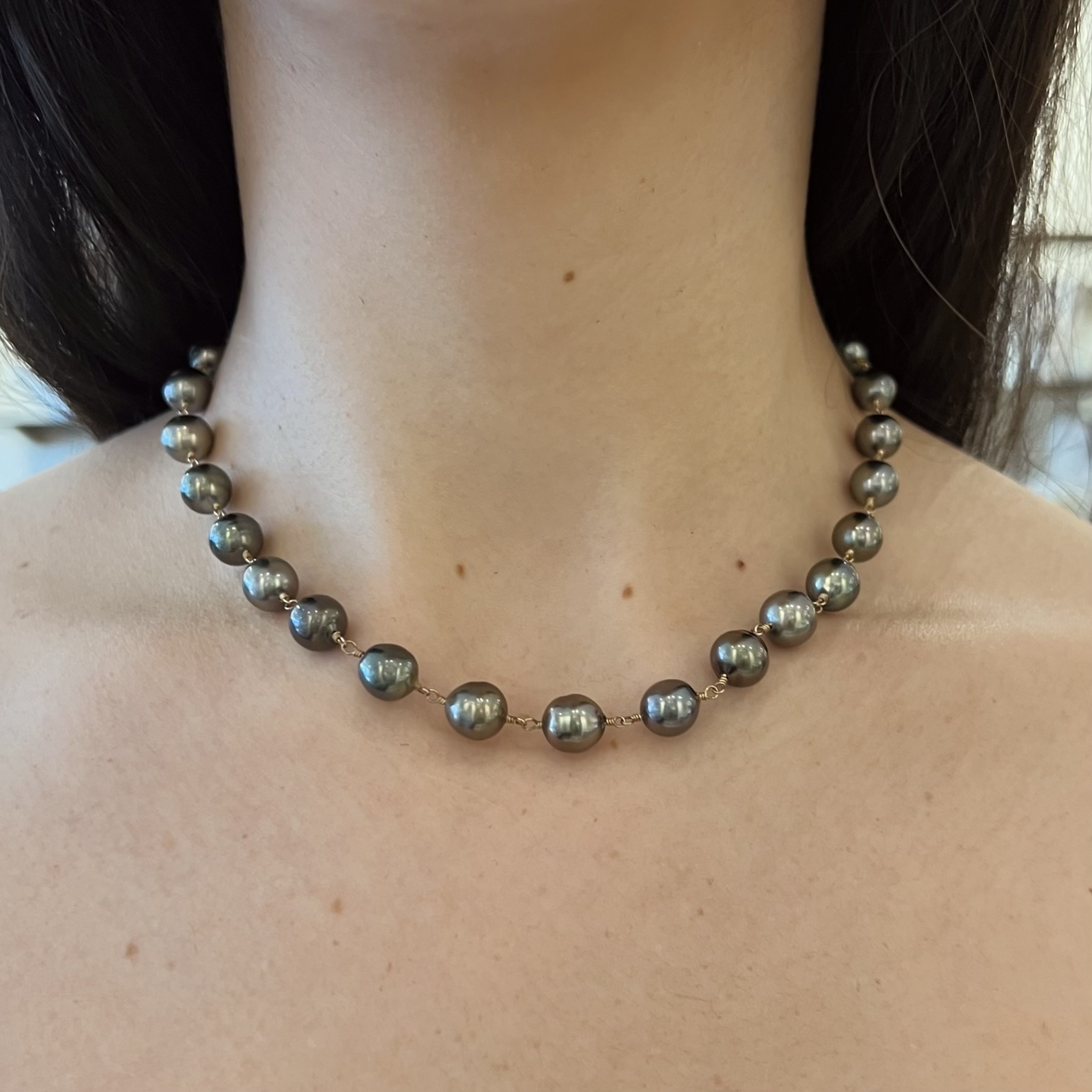 Large Tahitian Pearl Necklace - House of Kahn Estate Jewelers