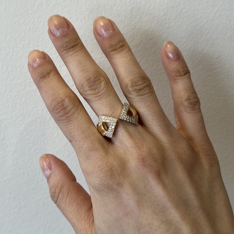 Dries Criel White Diamond Brute Ring