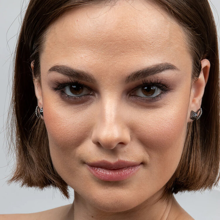 Dana Bronfman 3D Oculus Marquise Stud Earrings