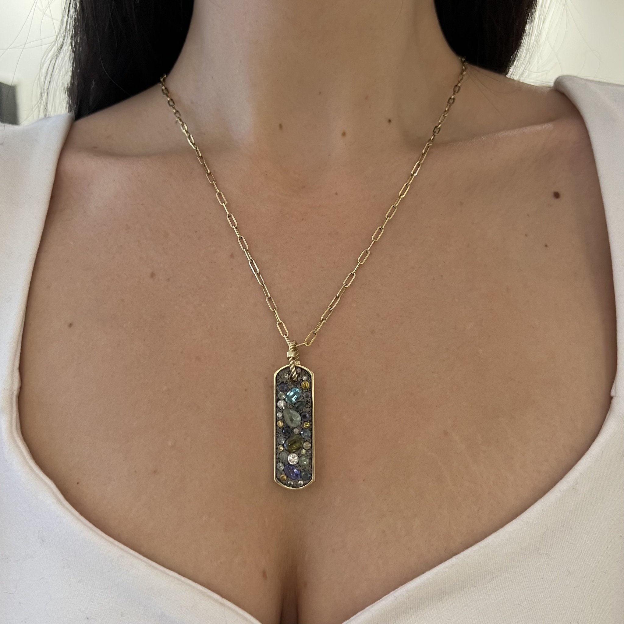 14k Gold Diamond Peridot Pendant Necklace PRICE FOR ONE 