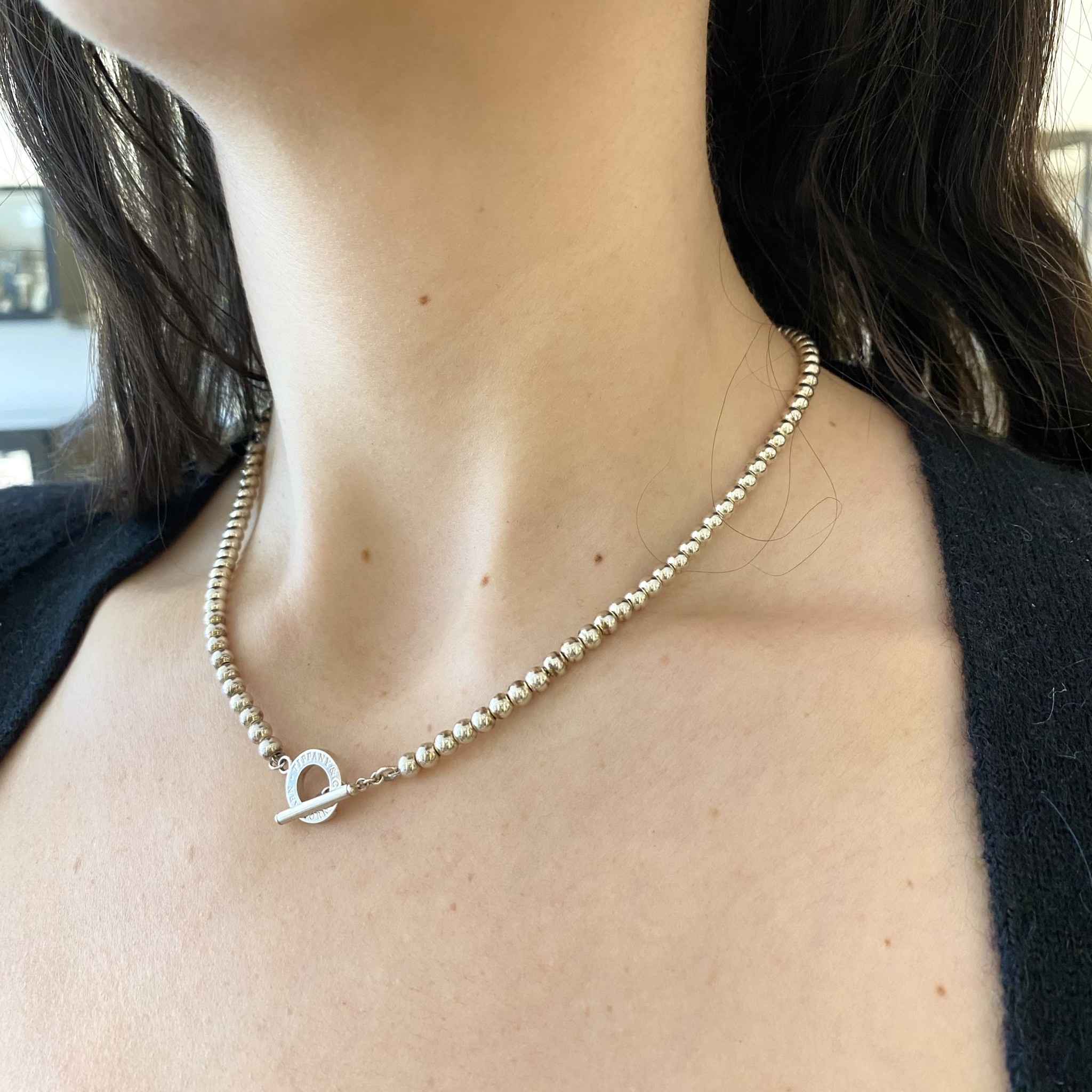 Tiffany & Co. T Open Vertical Diamond Bar Pendant Necklace 18K White Gold -  | Bar pendant necklace, Diamond bar, Bar pendant