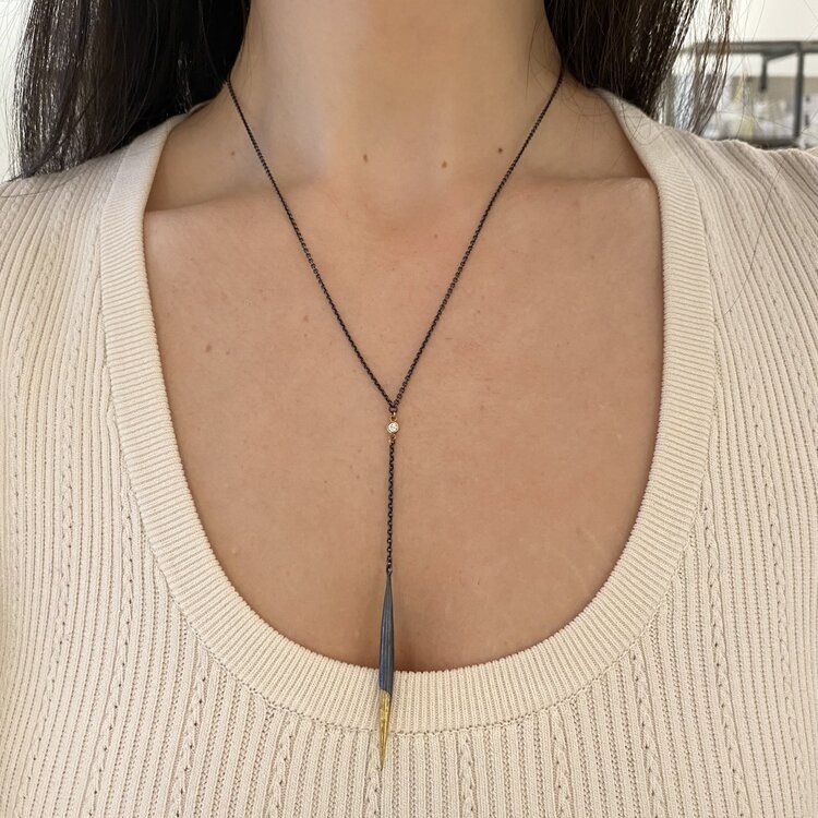 CFJ Fusion Quill Y-Pendant Necklace