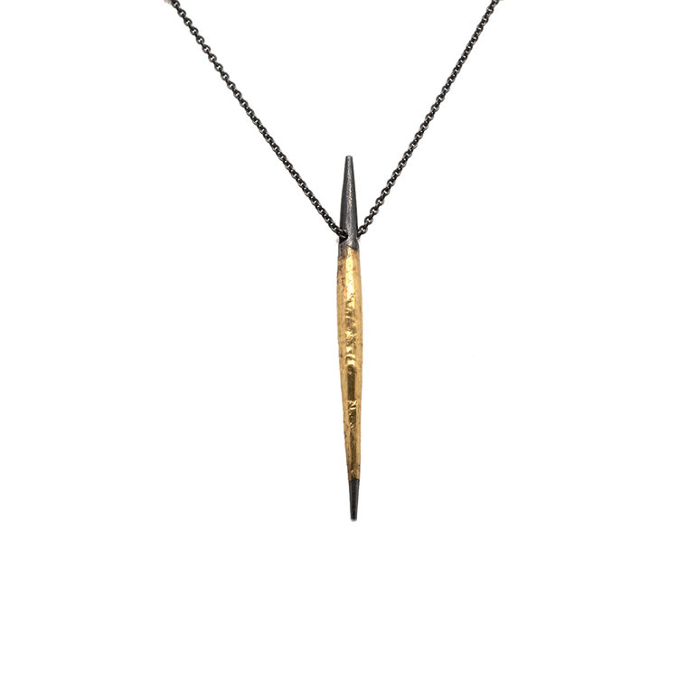 CFJ Fusion Single Long Quill Pendant Necklace