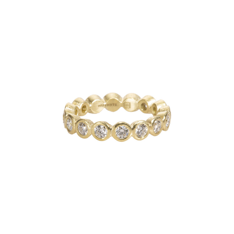 Todd Reed 1151 White Diamond and Yellow Gold Eternity Band