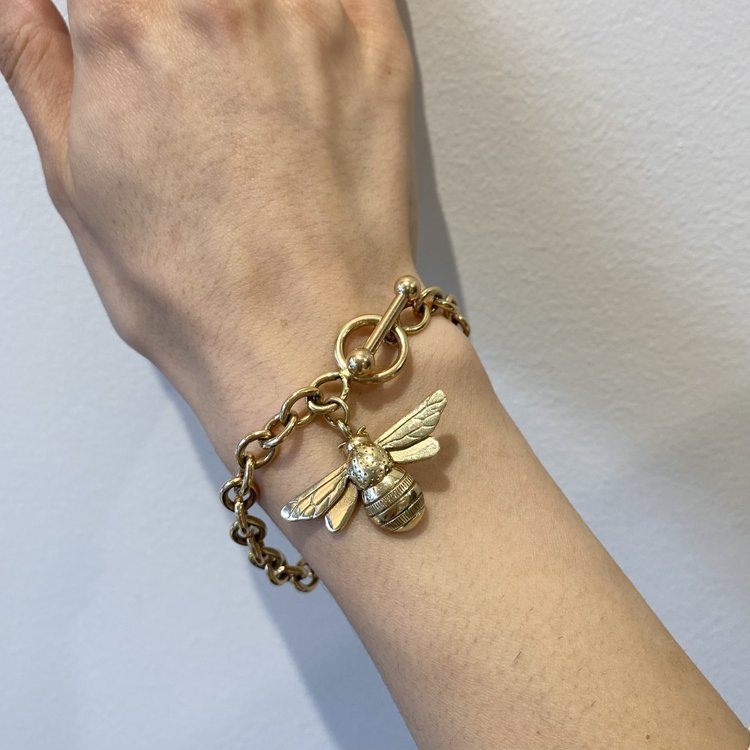 CFJ Bees Charm Bracelet Bombus Large Gold