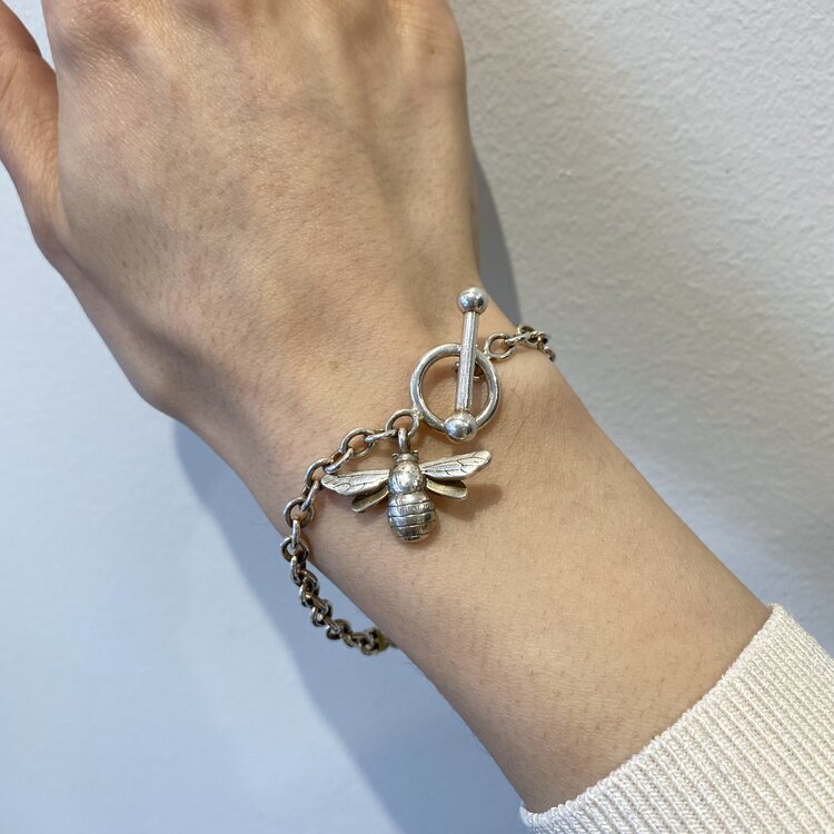 CFJ Bees Charm Bracelet Bombus Small Silver