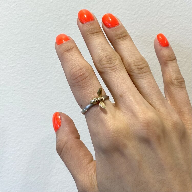 CFJ Bees Stacking Ring Tiny Bee Mixed