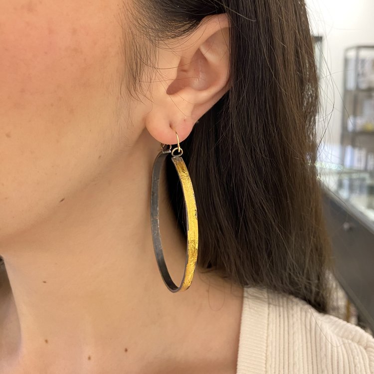 CFJ Fusion Oval Fusion Hoops Large