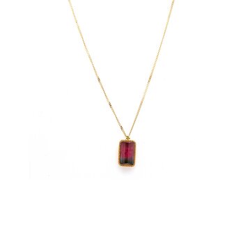 Amali One-of-a-Kind Watermelon Tourmaline Necklace