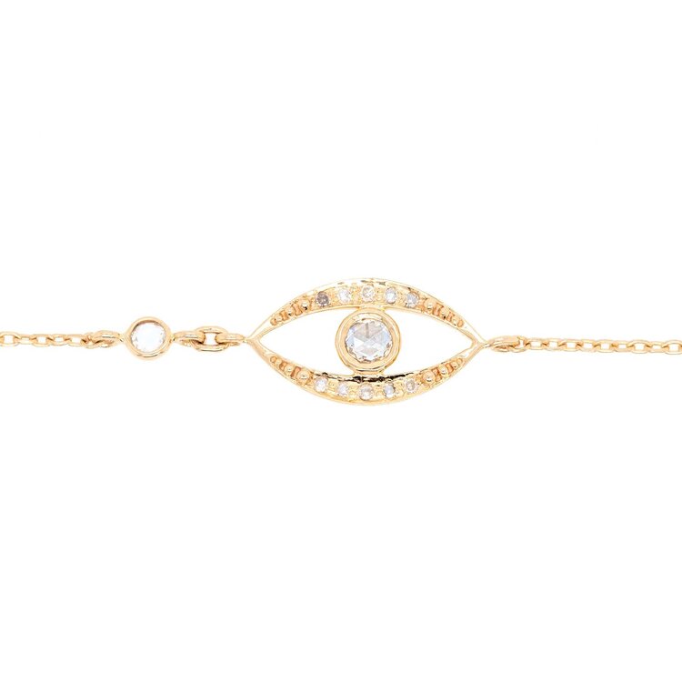 Celine d'Aoust White Diamond Eye Bracelet
