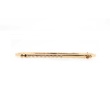 Three Stories Narrow Four Sides of Love Flip Bangle