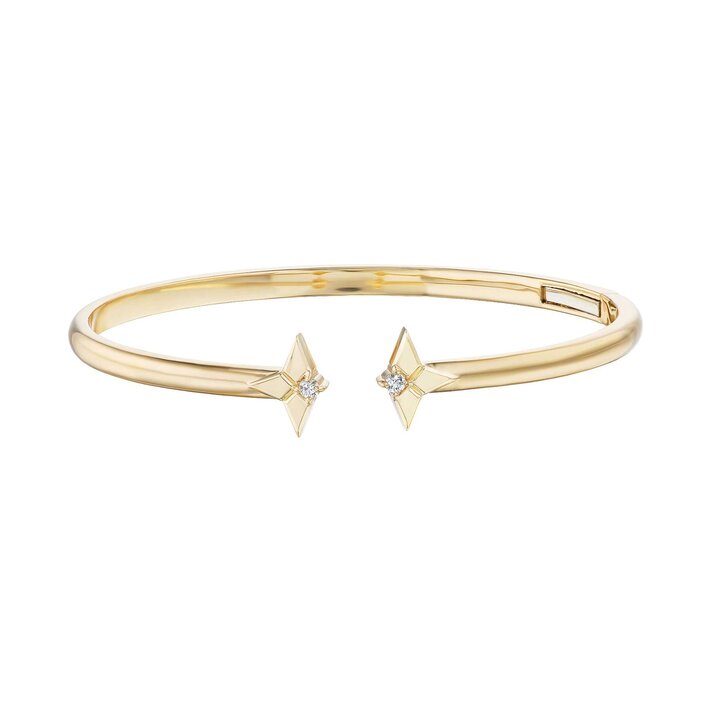 Louis Vuitton Idylle Blossom Twist Bracelet, White Gold and Diamonds Grey. Size S