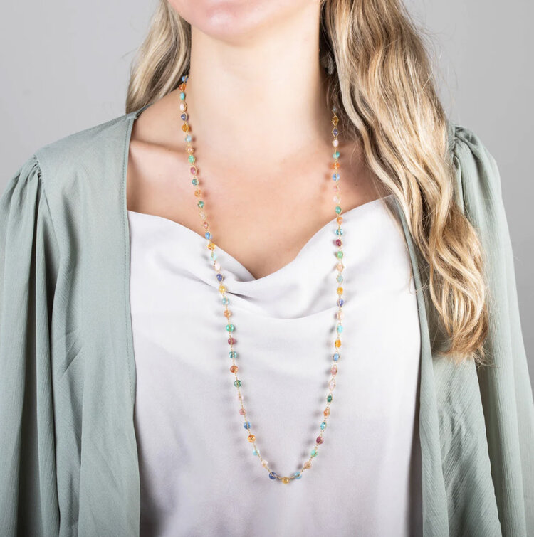 Amali Woven Pastel Necklace