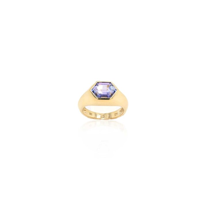 Lauren K Hexagon Tanzanite Ring
