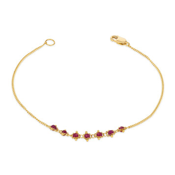 Amali Ruby Textile Station Bracelet