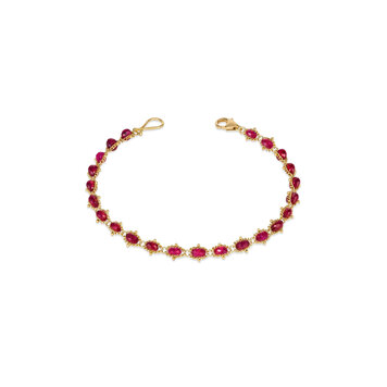 Amali Ruby Full Textile Bracelet