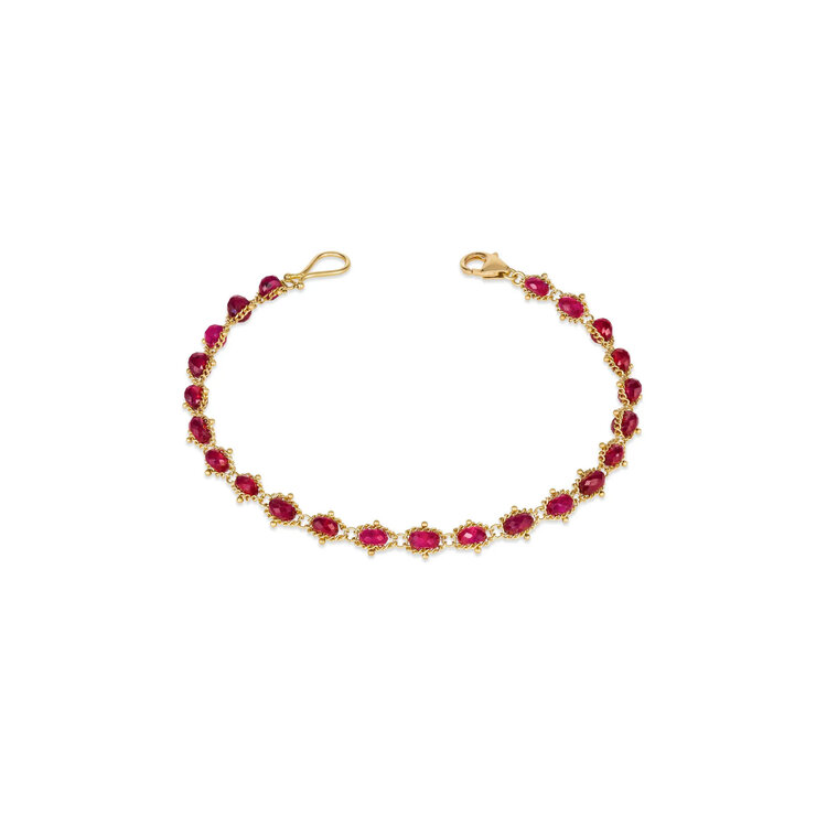 Amali Ruby Full Textile Bracelet