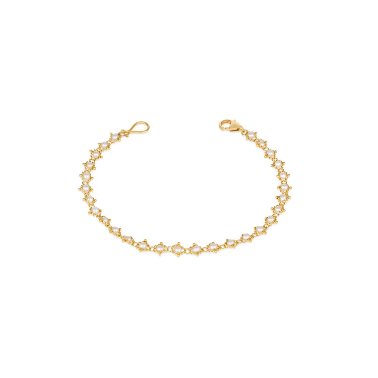 Amali Freshwater Pearl Full Textile Bracelet