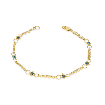 Amali Blue Diamond Whisper Chain Bracelet