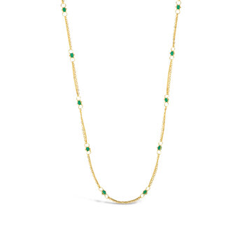 Amali Emerald Whisper Chain Necklace