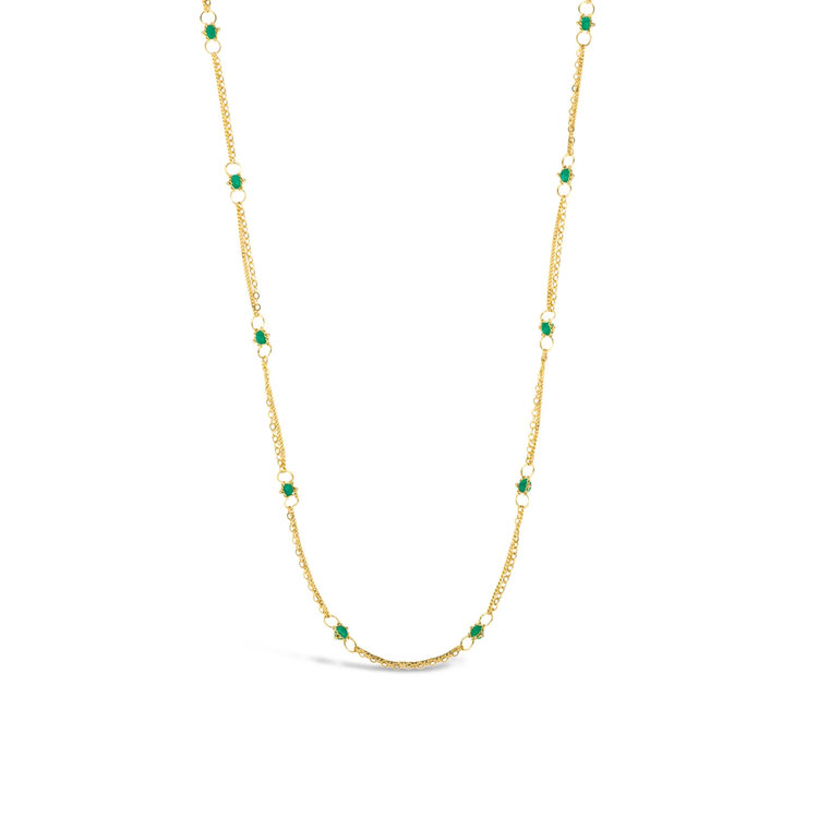 Amali Emerald Whisper Chain Necklace