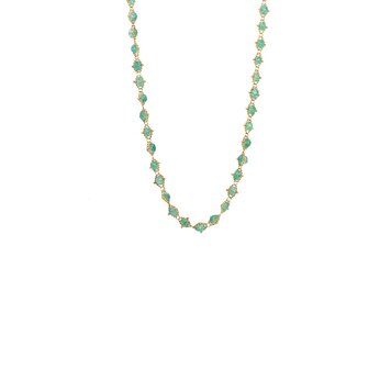 Amali Emerald Full Textile Necklace