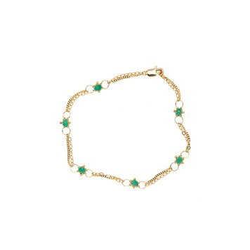Amali Emerald Whisper Chain Bracelet