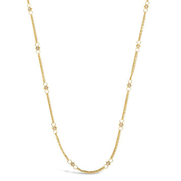 Amali Silver Diamond Whisper Chain Necklace