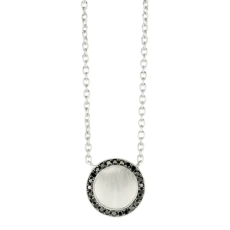 925SUNEERA Ario Black Diamond and Sterling Silver Necklace