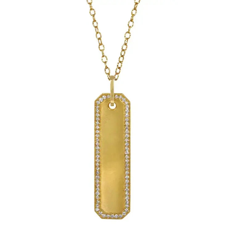 925SUNEERA West White Diamond Halo and Yellow Gold Pendant