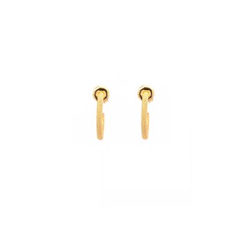 925SUNEERA Jaya Textured Gold 15mm Hoops