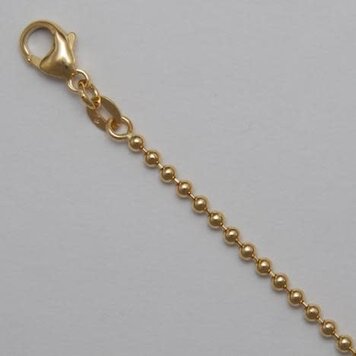 E79 Private Label-Chains Bead Chain 14k Yellow Gold 2.2mm -  24"