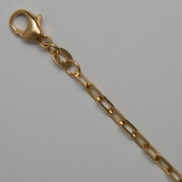 E79 Private Label-Chains Paperclip Chain  14k Yellow Gold 2.7 X 5mm - 24"