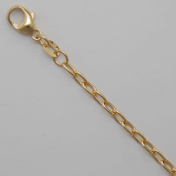 Elements by E79  Chain Necklaces Open Long Cable Chain14K Yellow Gold  2.9 x 5mm - 22"