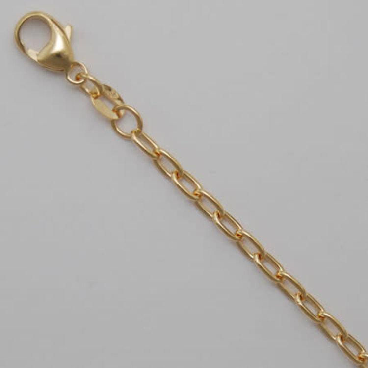 Elements by E79  Chain Necklaces Open Long Cable Chain14K Yellow Gold  2.9 x 5mm - 22"