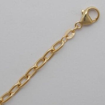 E79 Private Label-Chains Handmade Open Cable Chain 14k yellow gold 4.3mm - 30"