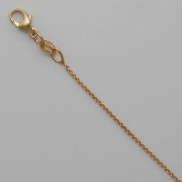 E79 Private Label-Chains Thin .8mm  14k Yellow Round Cable Chain 18"