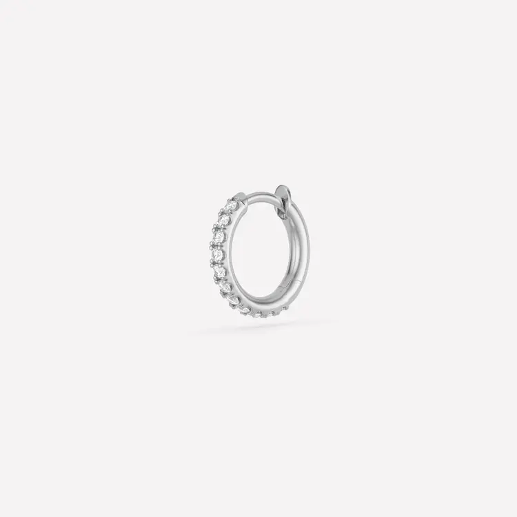 Spinelli Kilcollin Micro Hoop Pave Blanc WG (Single)