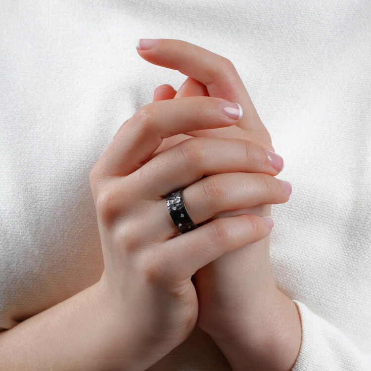 Dana Bronfman Constellation Convex Rhodium Ring