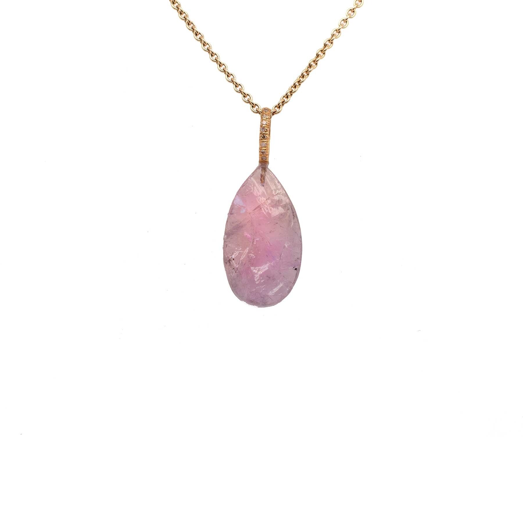 Just Jules Amethyst Charm with Diamond Bail