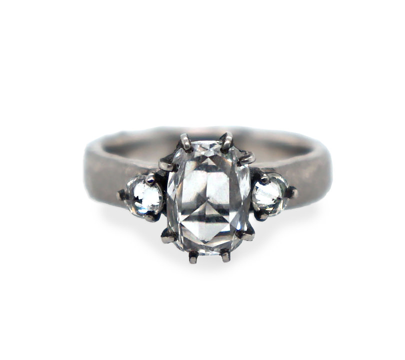 TAP Oval Rose Cut Diamond Ring