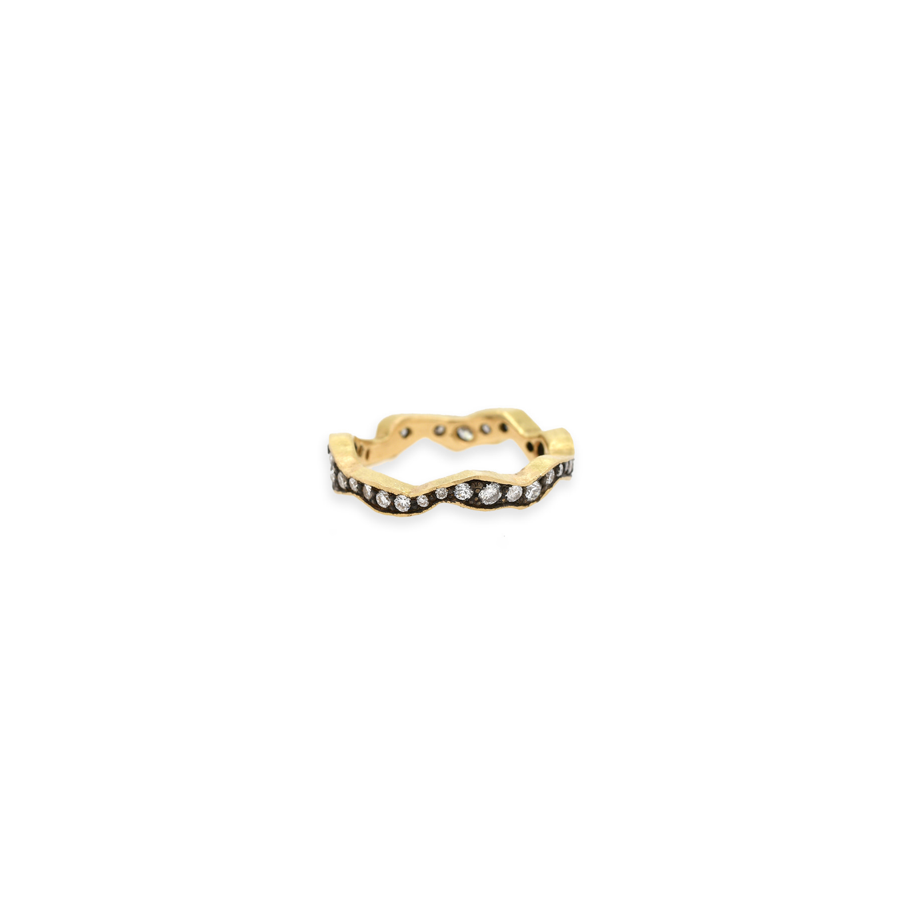 TAP Wavy Eternity Band with Full Cut Diamonds