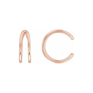 Elements by E79 Rose Gold Negative Space Ear Cuff