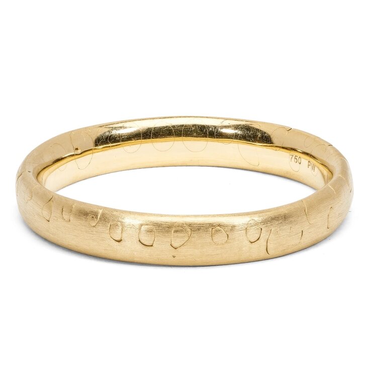Polly  Wales Yellow Gold and White Gold Grain Ring (Narrow)