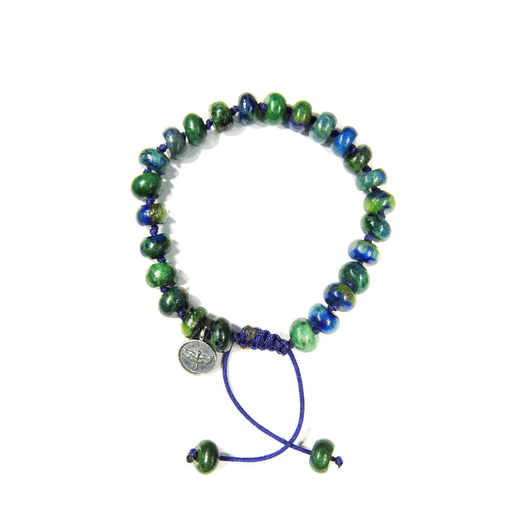 Joseph Brooks Azurite and Malachite Bracelet