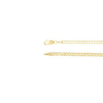 E79 Private Label-Chains Curb Chain 14k Yellow Gold 3mm 18"