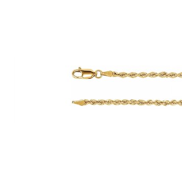 E79 Private Label-Chains Rope Chain 14K Yellow Gold 2.5mm 18"